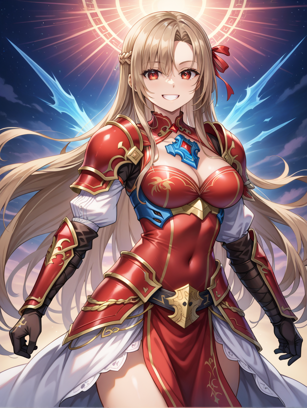 Asuna is a talented warrior wearing white and red armor.png Asuna is a talented warrior wearing white and red armor.png